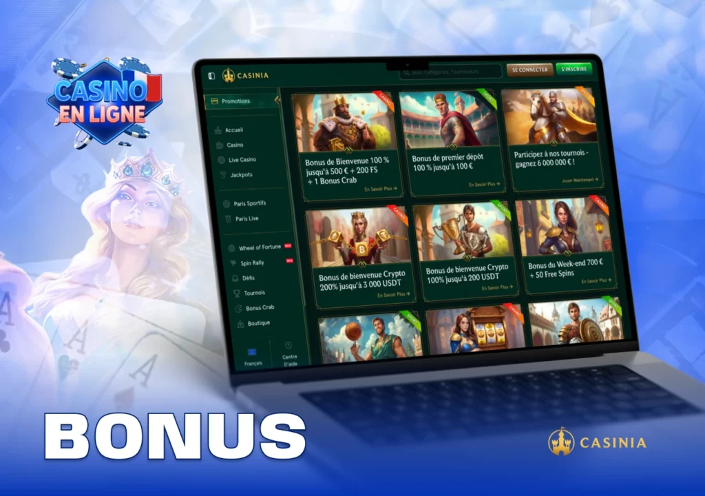 Offres promotionnelles et bonus exclusifs Casino