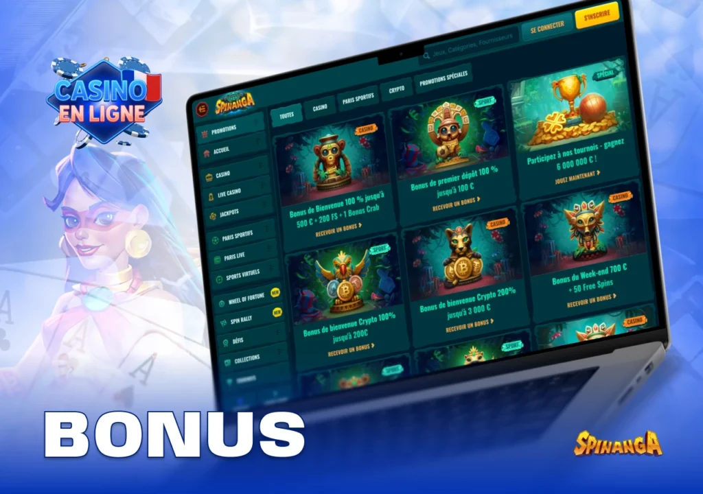 Offres de bonus et promotions exclusives sur Casino