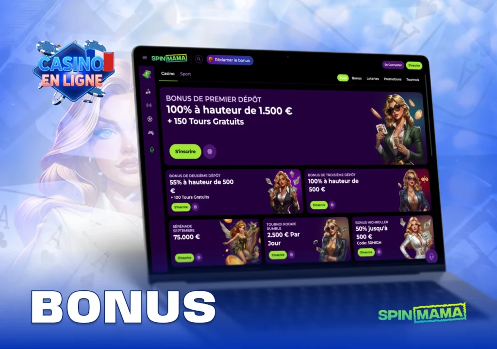 Détails des bonus exclusifs et promotions disponibles sur Casino