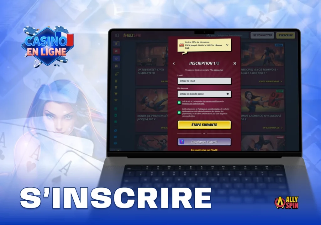 Guide pas à pas pour créer un compte sur AllySpin