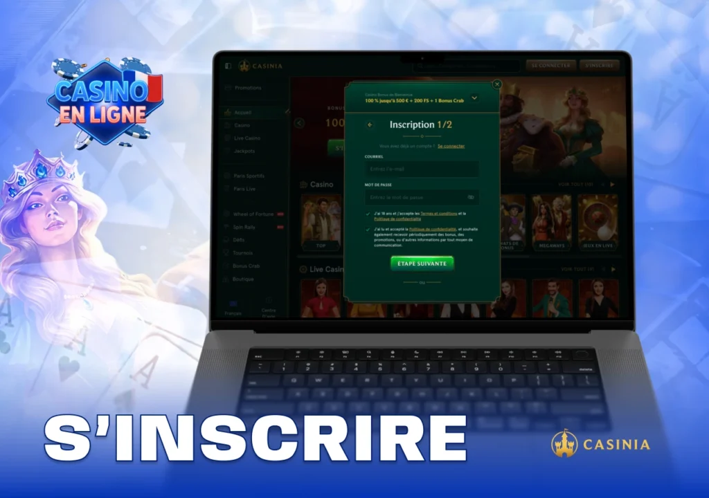 Étapes simples pour créer un compte joueur en ligne