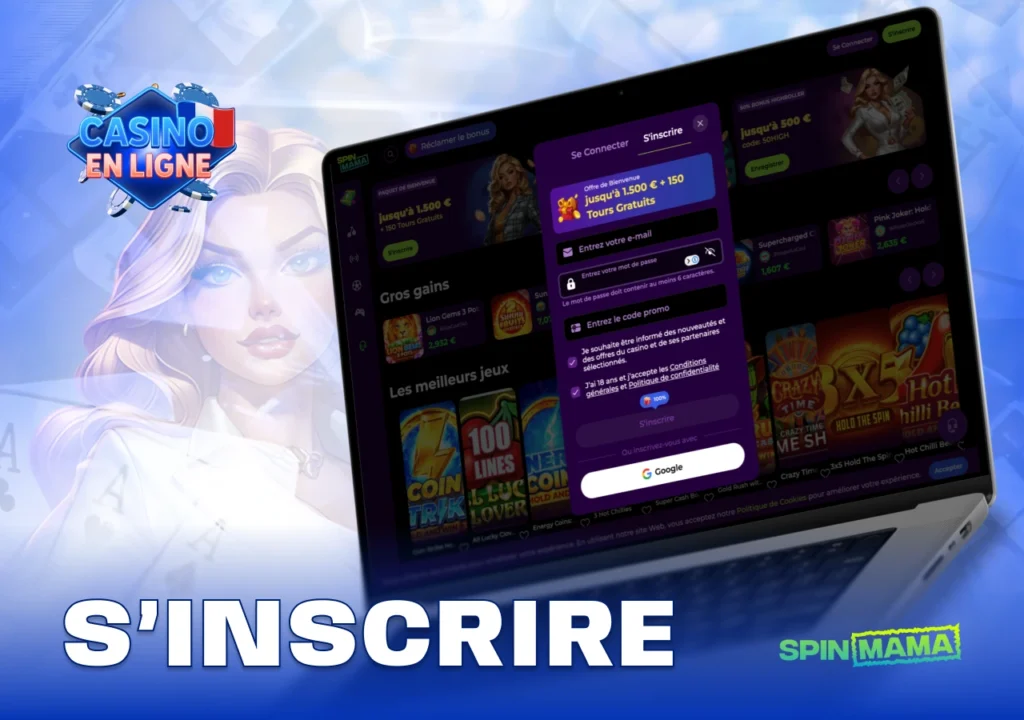 Procédure simple d’inscription sur Casino en ligne