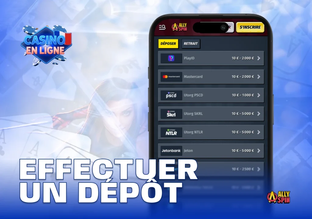 Explication des méthodes de dépôt rapides et sécurisées sur AllySpin