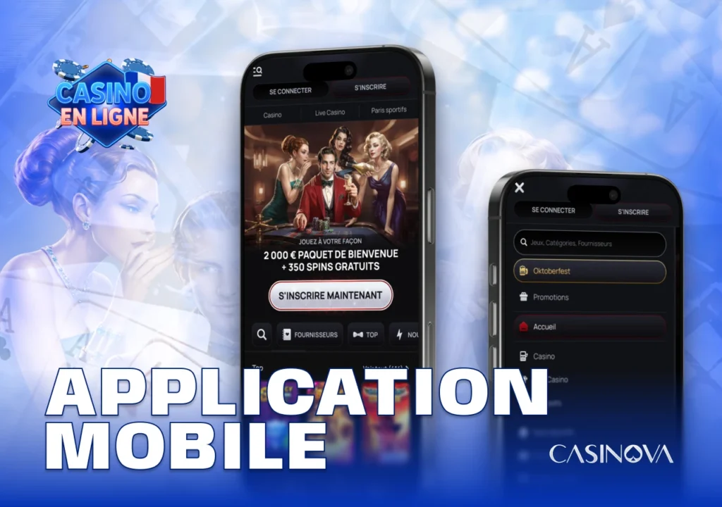 Jouez aux machines à sous et jeux de table via l’application mobile
