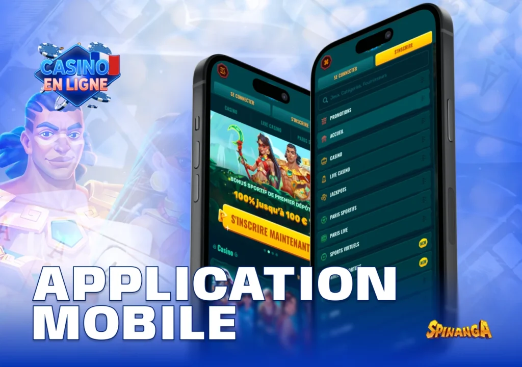 Application mobile de Spinanga Casino pour Android et iOS