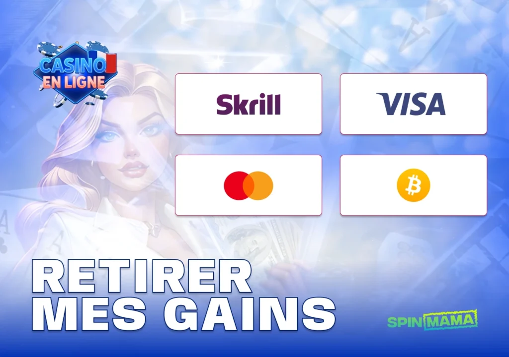 Instructions détaillées pour retirer vos gains sur Spinmama Casino France