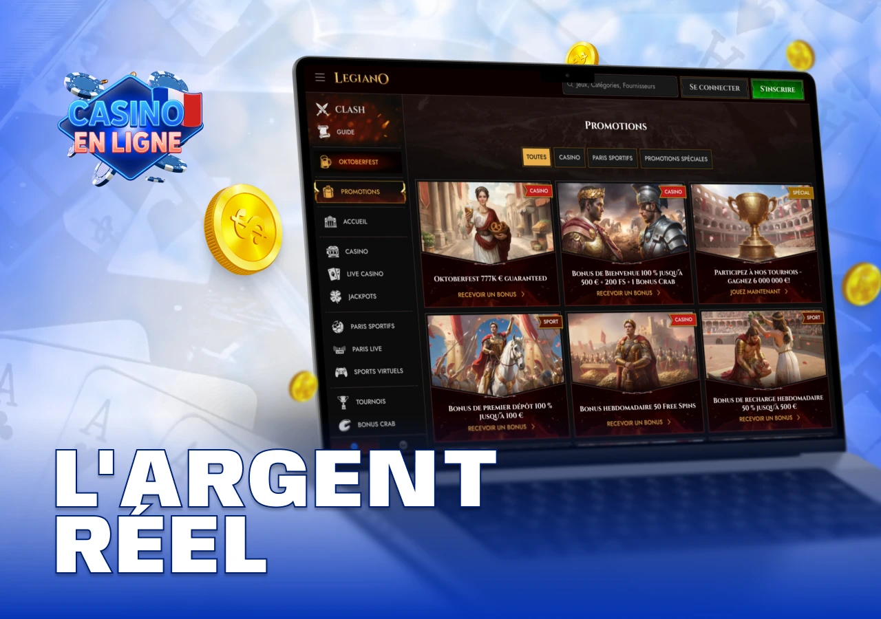 Interface de jeu en argent réel sur plateformes de casino françaises
