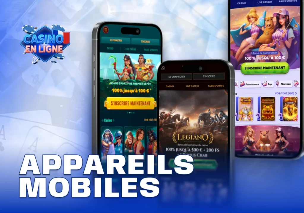 Casino en ligne adapté aux smartphones et tablettes avec interface mobile
