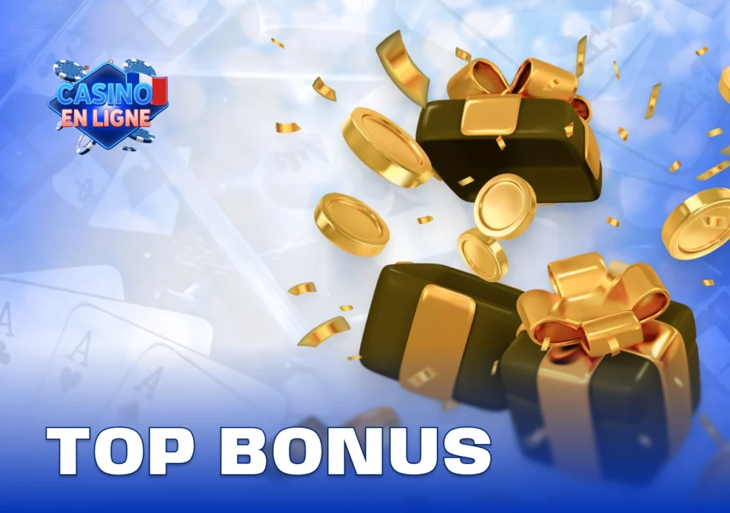 Bonus disponibles proposés aux utilisateurs par les casinos en ligne français