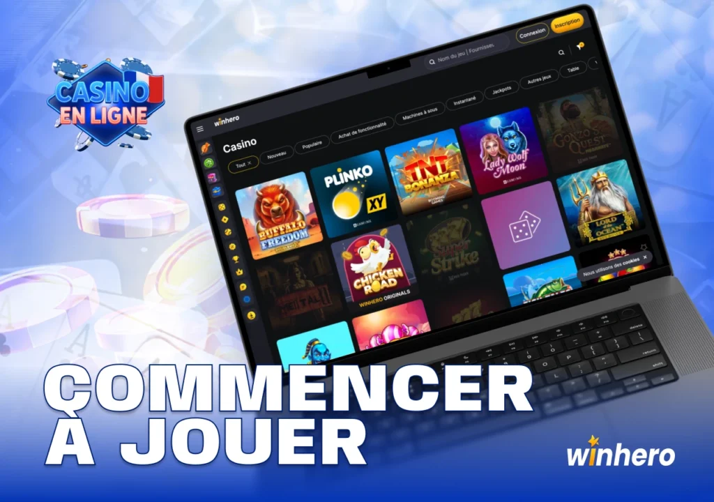 Guide Winhero expliquant les étapes pour accéder aux jeux de casino et profiter d’une interface intuitive