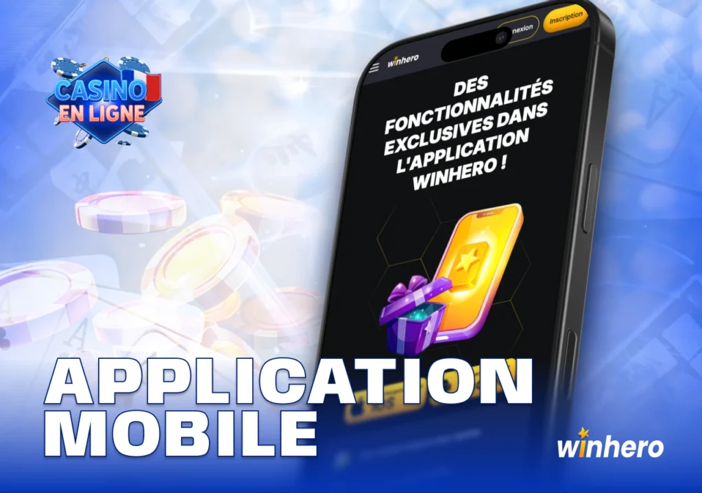 Application mobile optimisée pour smartphones offrant accès rapide aux jeux, promotions et fonctionnalités en mobilité