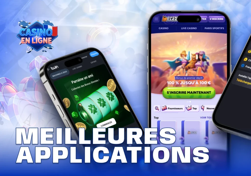 Sélection d’applications de casino françaises 2025 offrant variété de jeux et retraits rapides sécurisés
