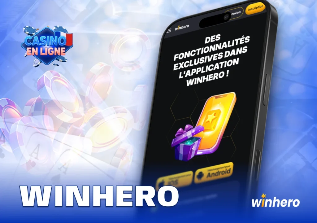 Application Winhero Casino France 2025 avec plus de 7 000 jeux et fonctionnalités mobiles immersives